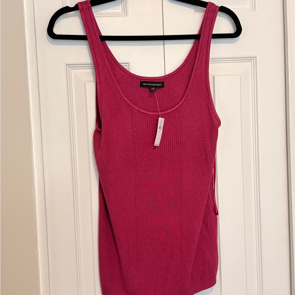 NWT - Silk Blend Pink Tank Top